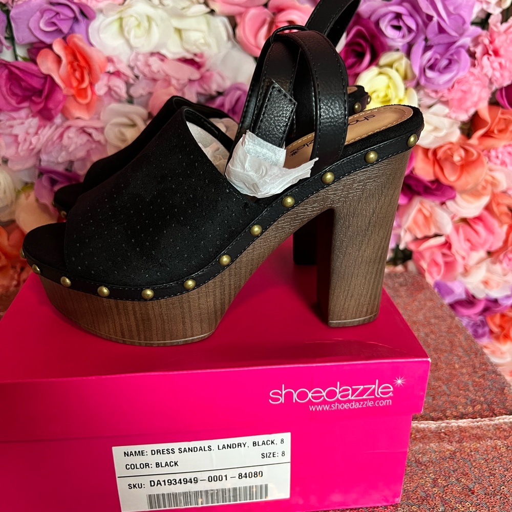Brown & Black Studded Clogs!